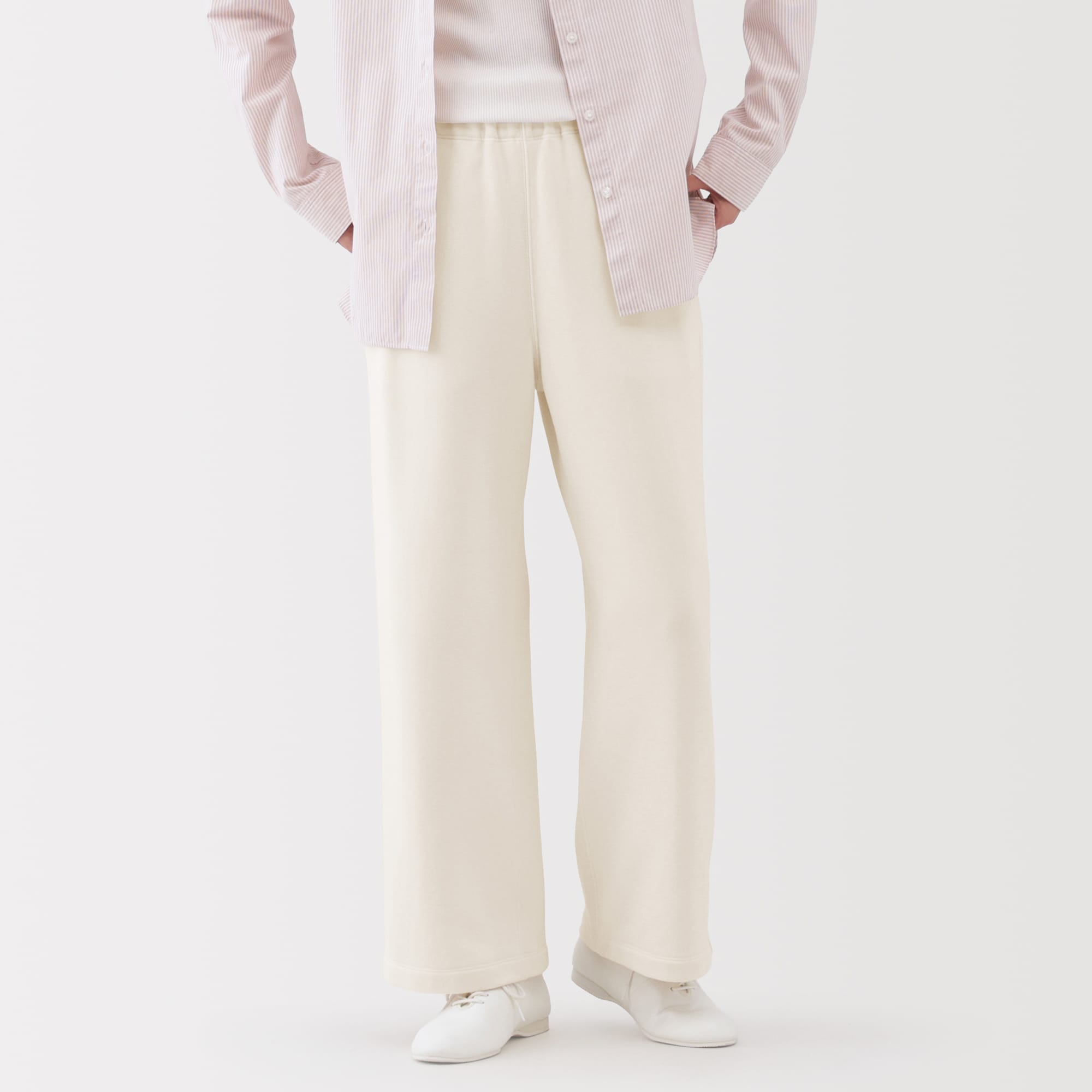 婦人　裏毛スウェットワイドパンツ