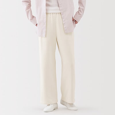 婦人　裏毛スウェットワイドパンツ