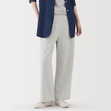 婦人　裏毛スウェットワイドパンツ