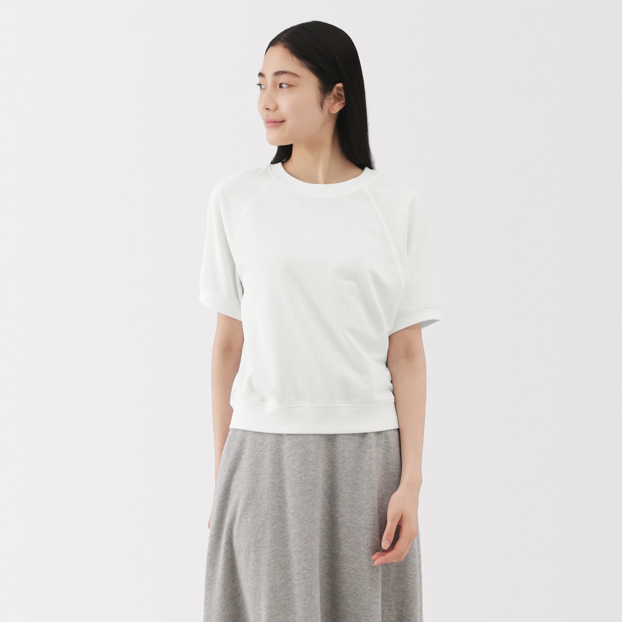 婦人 ライトスウェットクルーネック半袖Tシャツ | 無印良品