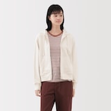 婦人　裏毛スウェットフルジップパーカ