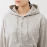 婦人　裏毛スウェットフルジップパーカ