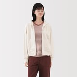 婦人　裏毛スウェットフルジップパーカ