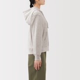 婦人　裏毛スウェットフルジップパーカ