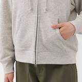 婦人　裏毛スウェットフルジップパーカ