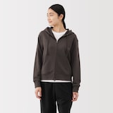 婦人　裏毛スウェットフルジップパーカ