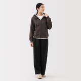 婦人　裏毛スウェットフルジップパーカ