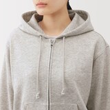 婦人　裏毛スウェットフルジップパーカ