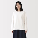 婦人　太番手ボートネック長袖Ｔシャツ
