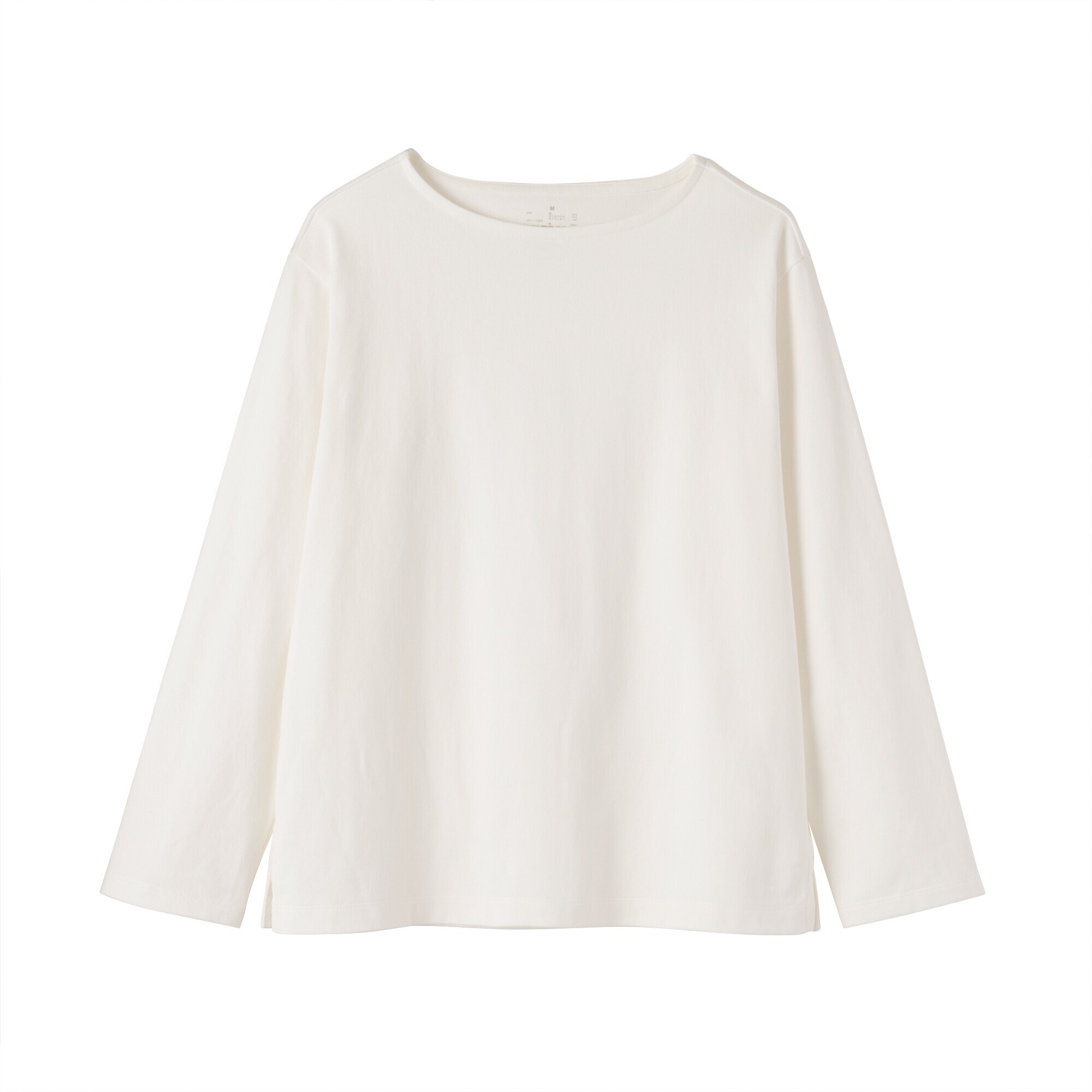 婦人　太番手ボートネック長袖Ｔシャツ