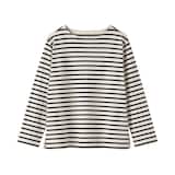 婦人　太番手ボートネック長袖Ｔシャツ