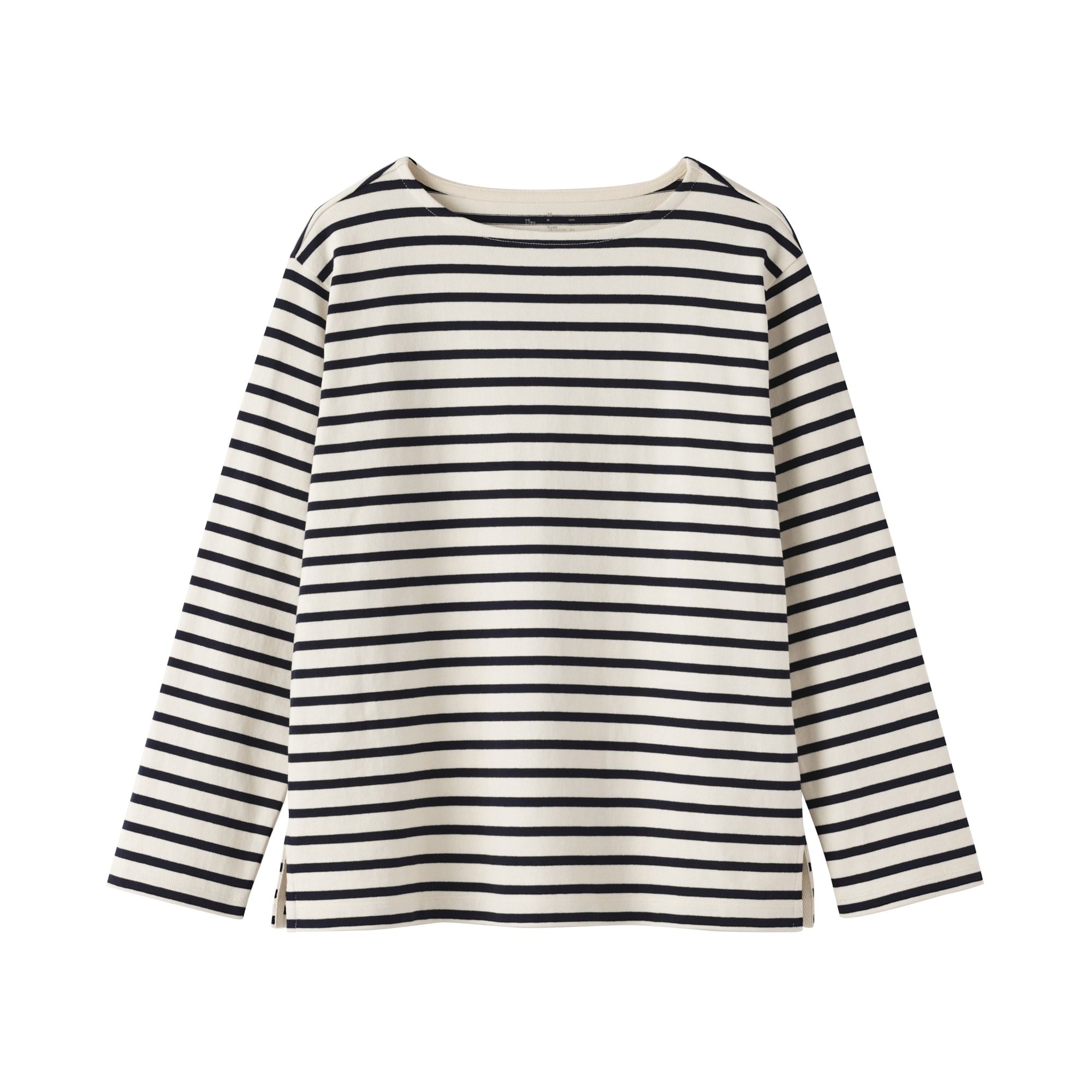 婦人　太番手ボートネック長袖Ｔシャツ