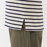 婦人　太番手ボートネック長袖Ｔシャツ