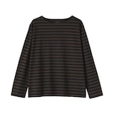 婦人　太番手ボートネック長袖Ｔシャツ