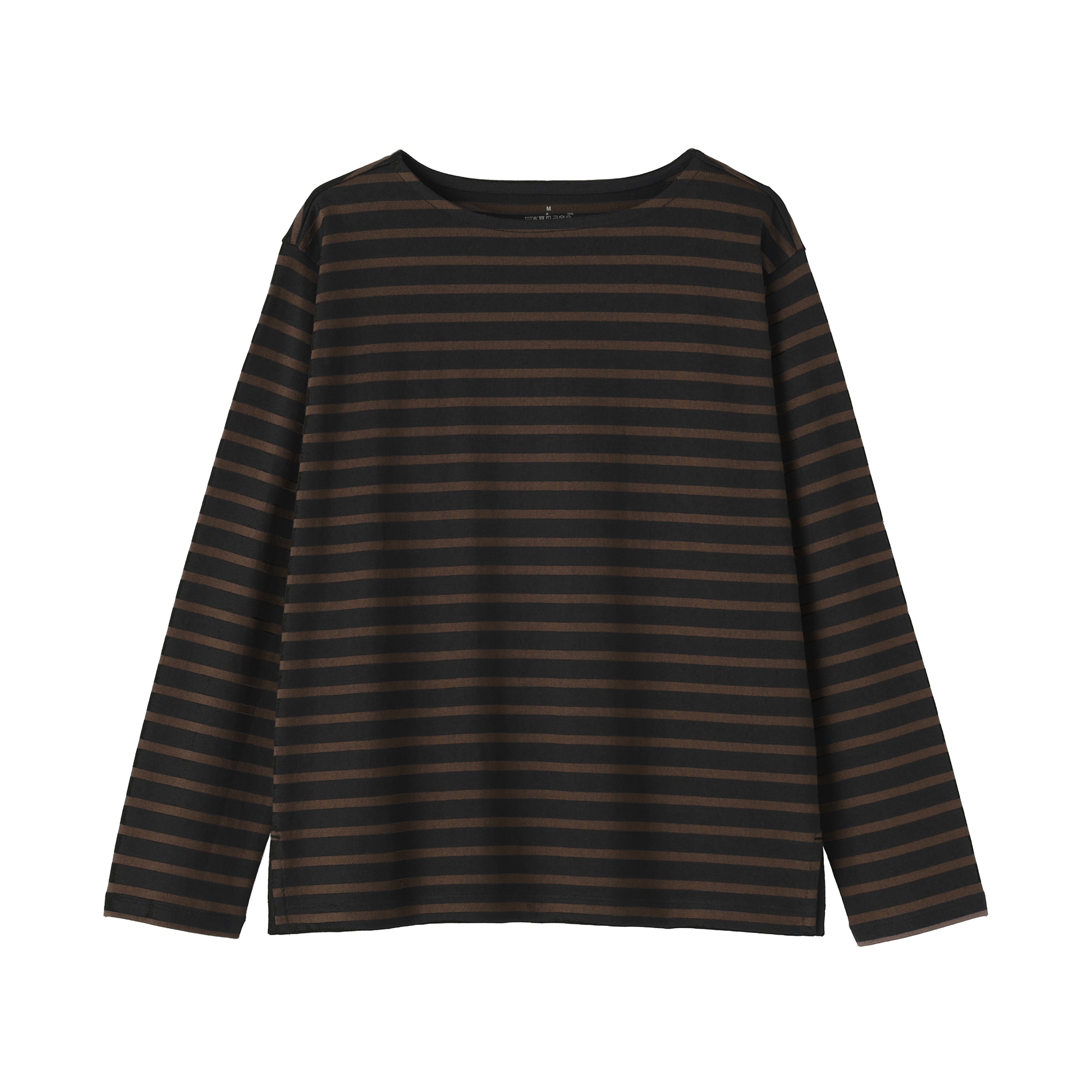 婦人　太番手ボートネック長袖Ｔシャツ