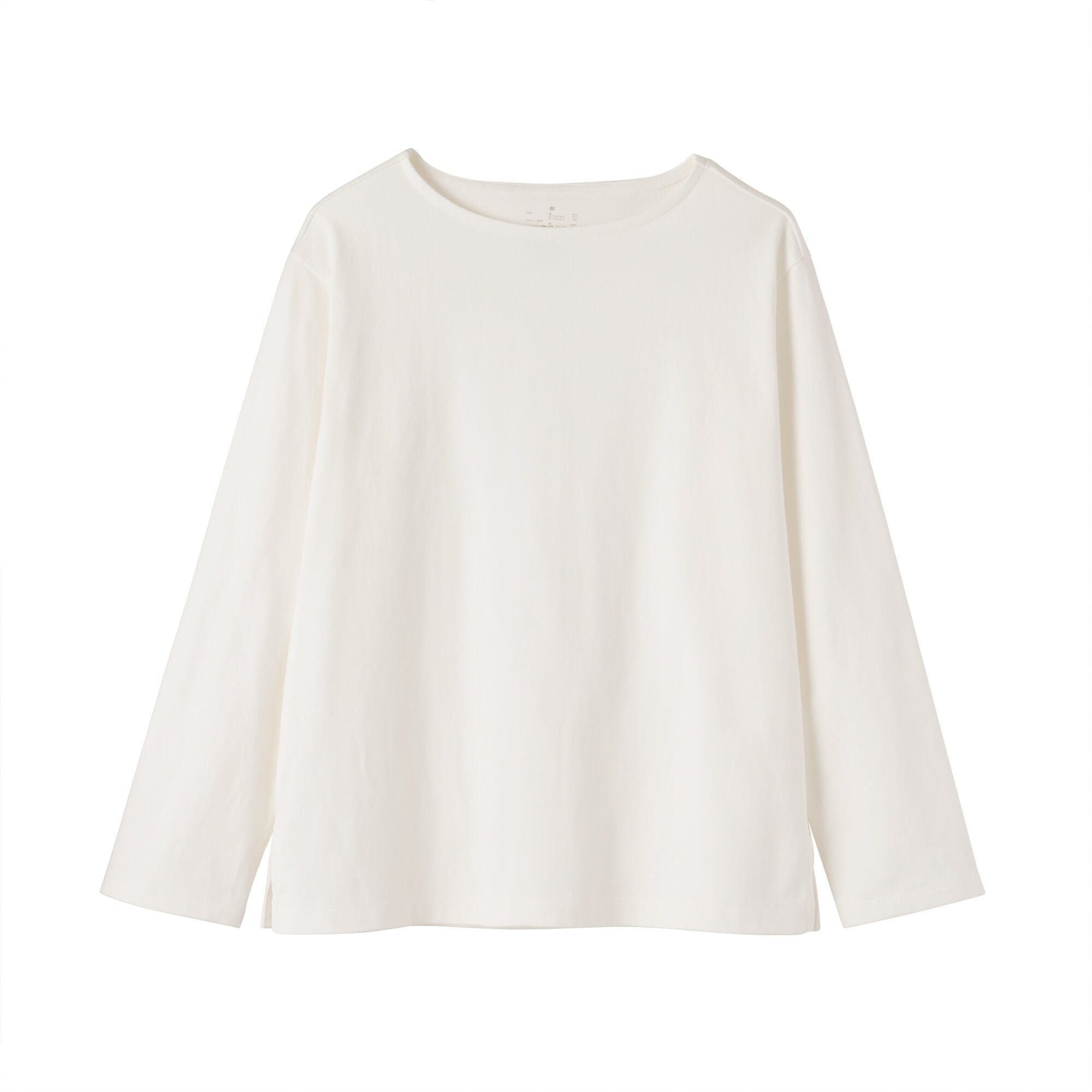 婦人　太番手ボートネック長袖Ｔシャツ