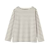 婦人　太番手ボートネック長袖Ｔシャツ