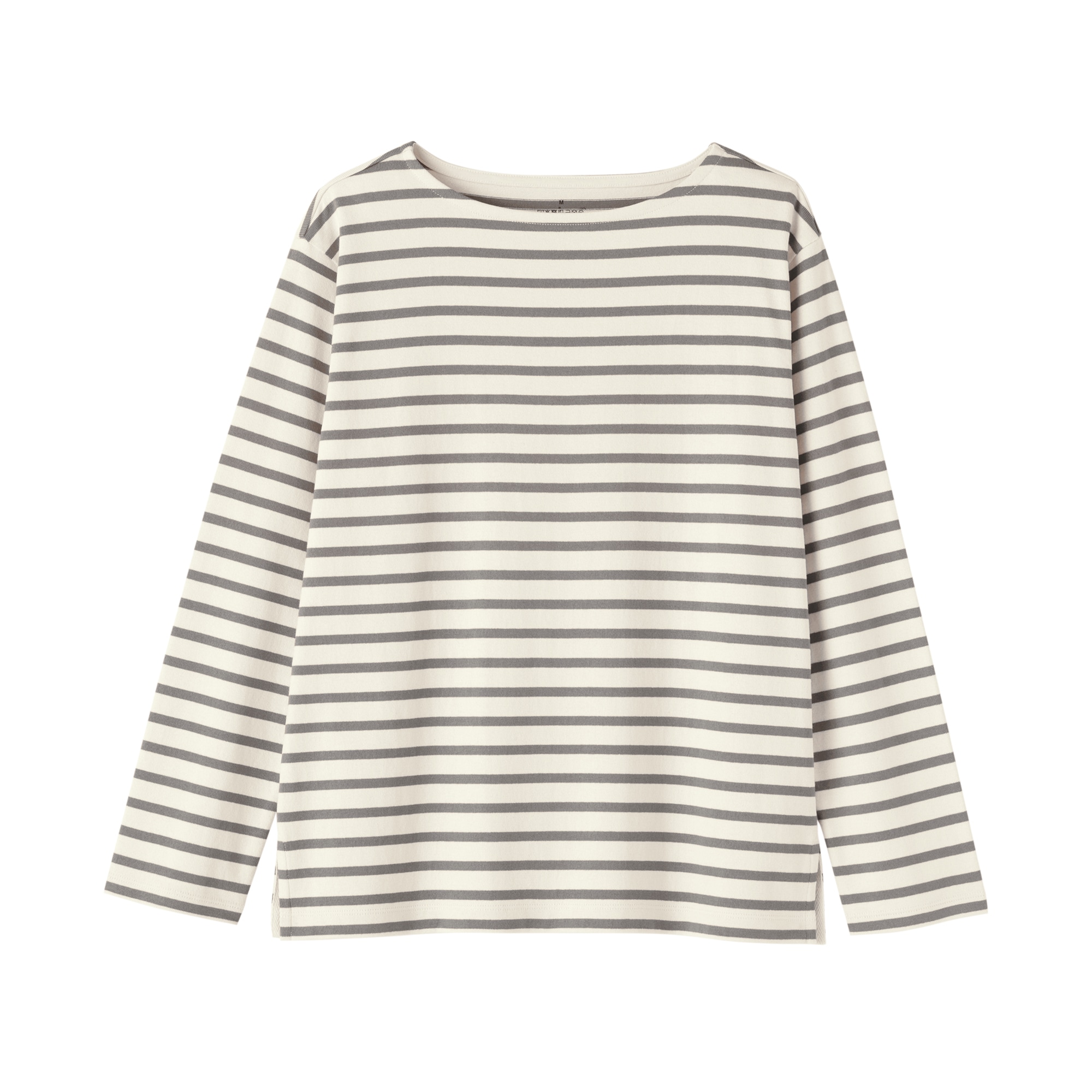 婦人　太番手ボートネック長袖Ｔシャツ