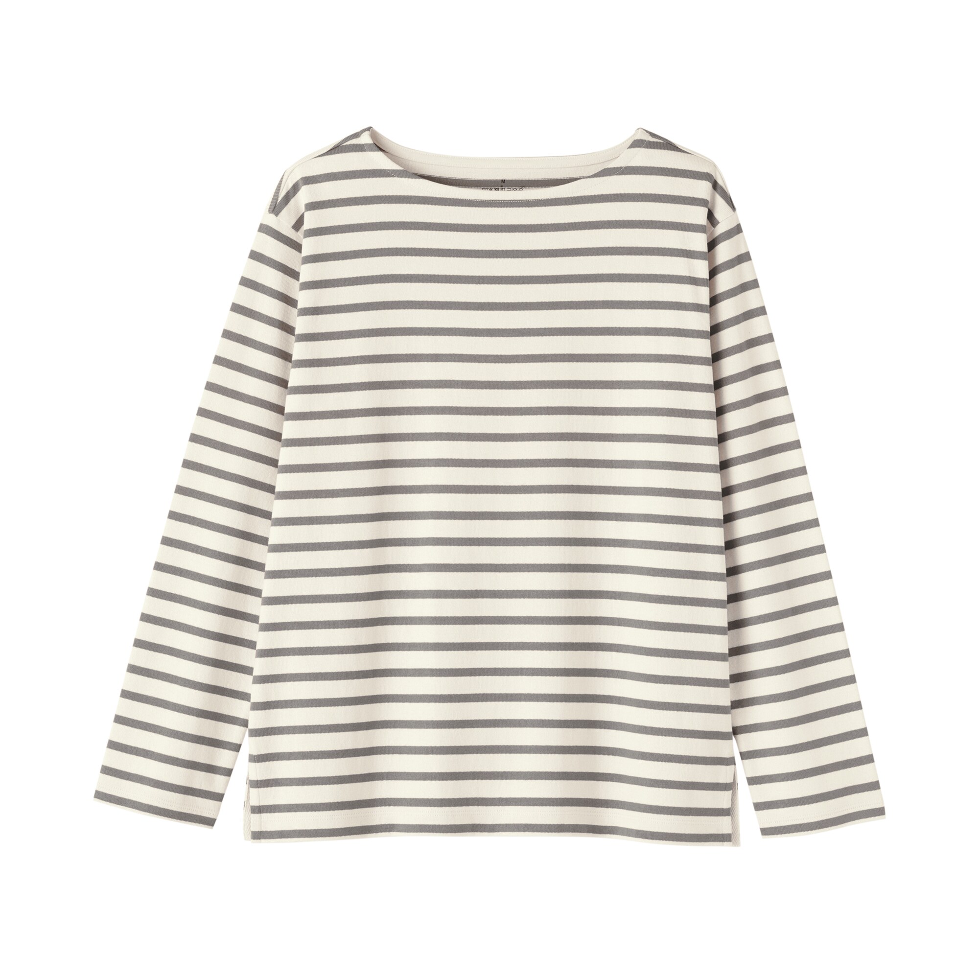 婦人　太番手ボートネック長袖Ｔシャツ