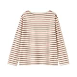 婦人　太番手ボートネック長袖Ｔシャツ