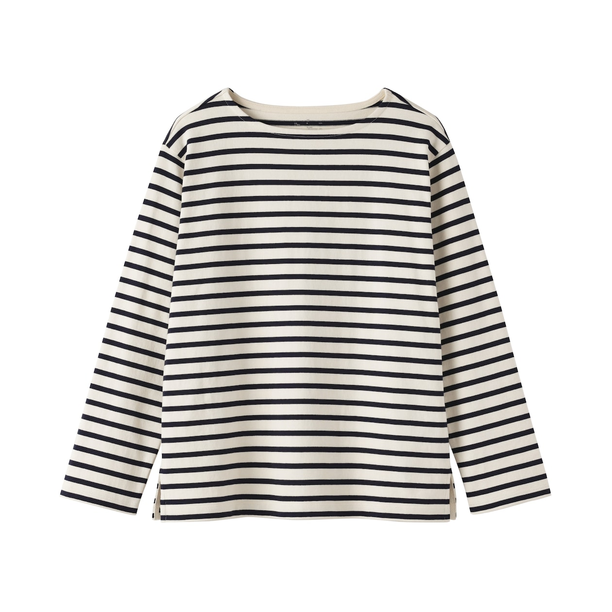 婦人　太番手ボートネック長袖Ｔシャツ