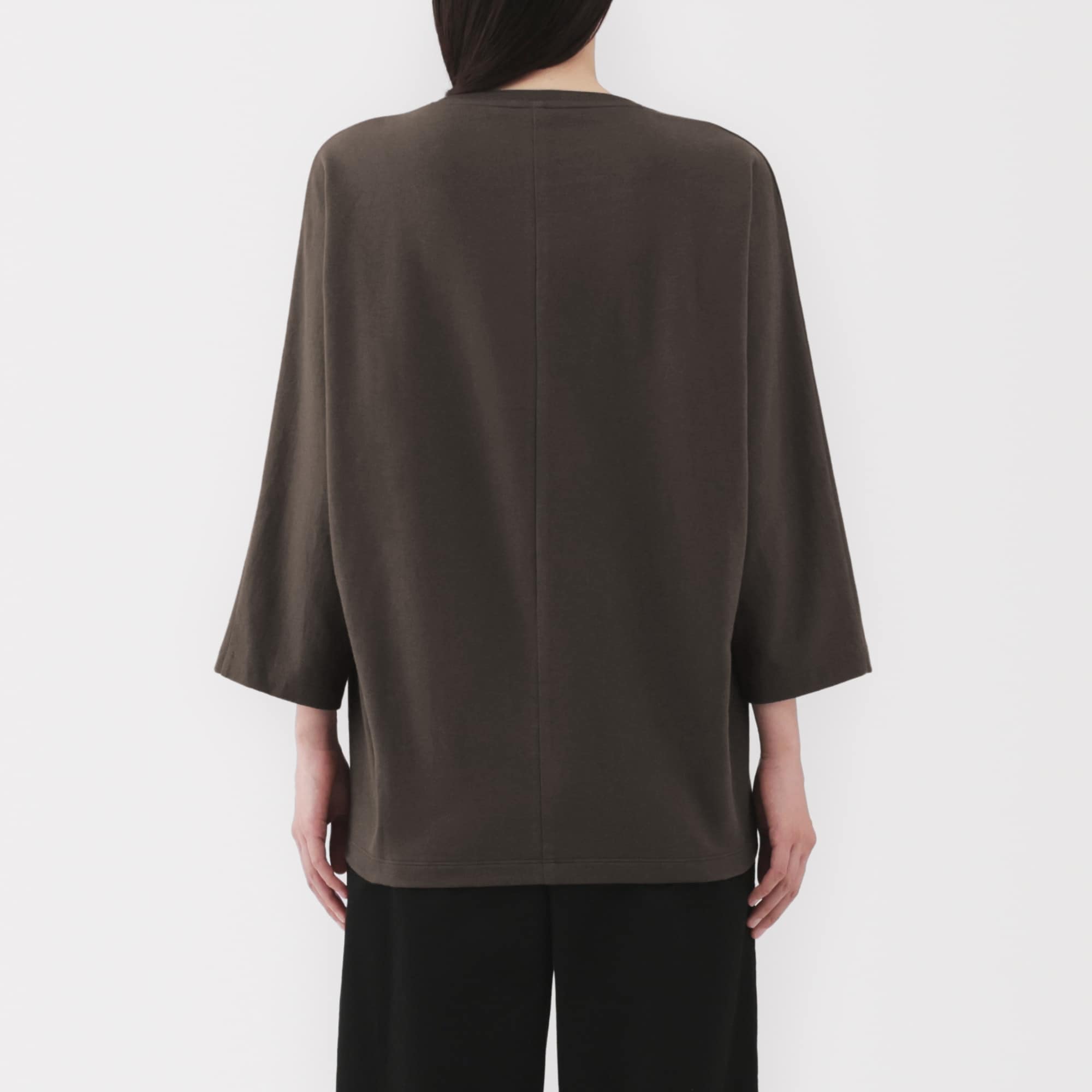 婦人　ライトスウェット七分袖プルオーバー