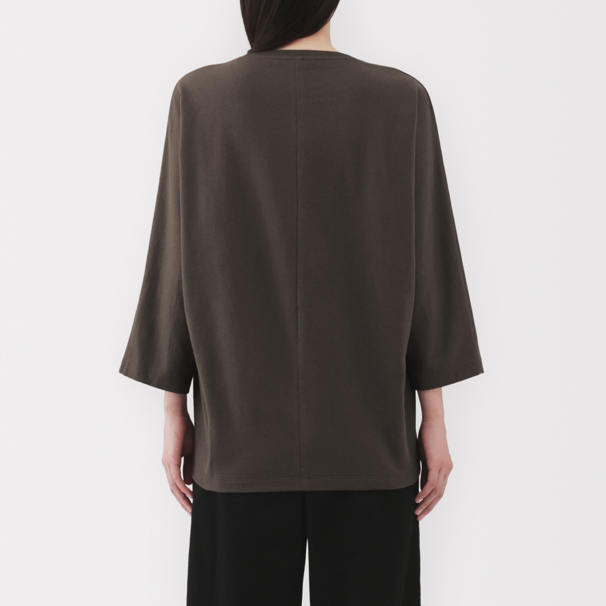 婦人　ライトスウェット七分袖プルオーバー