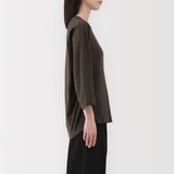 婦人　ライトスウェット七分袖プルオーバー