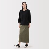 婦人　ライトスウェット七分袖プルオーバー