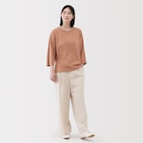 婦人　ライトスウェット七分袖プルオーバー