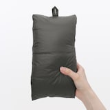 婦人　軽量ダウンポケッタブルノーカラーベスト