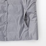 婦人　軽量ダウンポケッタブルノーカラーベスト