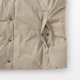 婦人　軽量ダウンポケッタブルノーカラーベスト