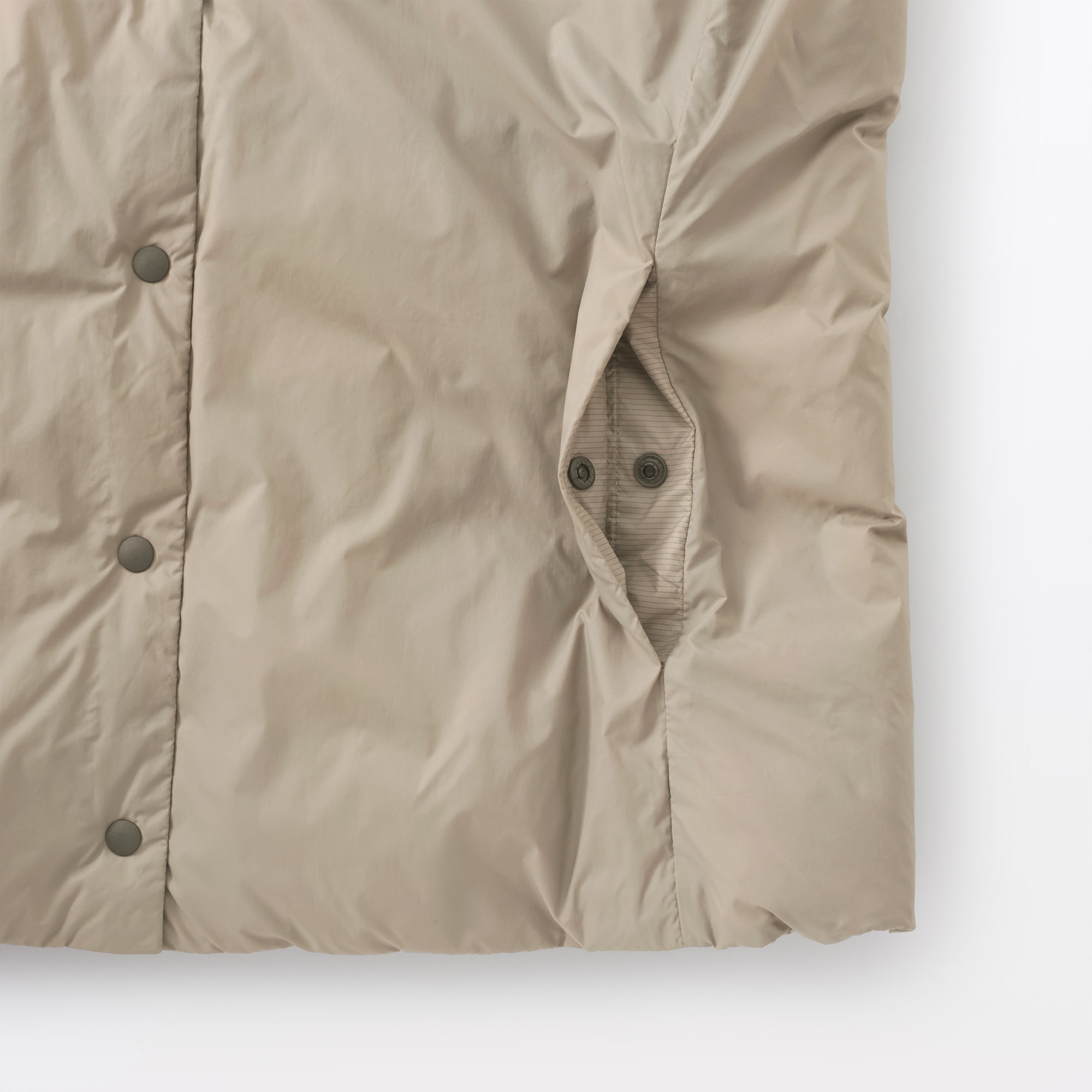 婦人 軽量ダウンポケッタブルノーカラーベスト | 無印良品