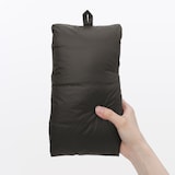 婦人　軽量ダウンポケッタブルノーカラーベスト