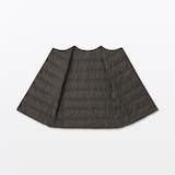 婦人　軽量ダウンポケッタブルノーカラーベスト