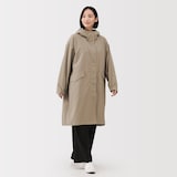 婦人　撥水ＵＶカットフードロングコート