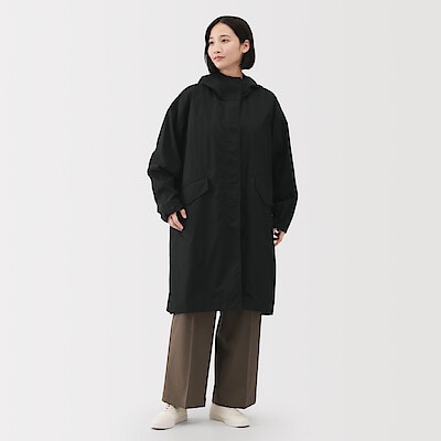 【８月中旬発売予定】婦人　撥水ＵＶカットフードロングコート