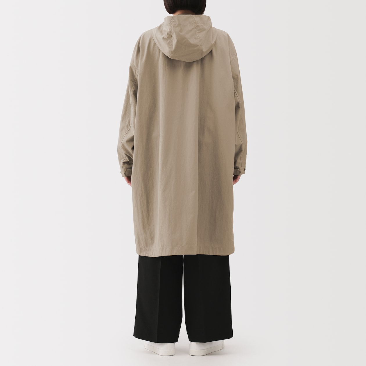 婦人　撥水ＵＶカットフードロングコート
