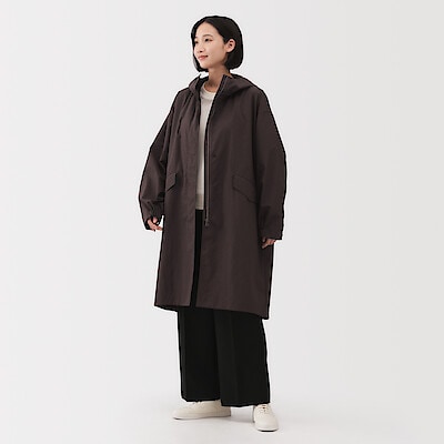 【８月中旬発売予定】婦人　撥水ＵＶカットフードロングコート