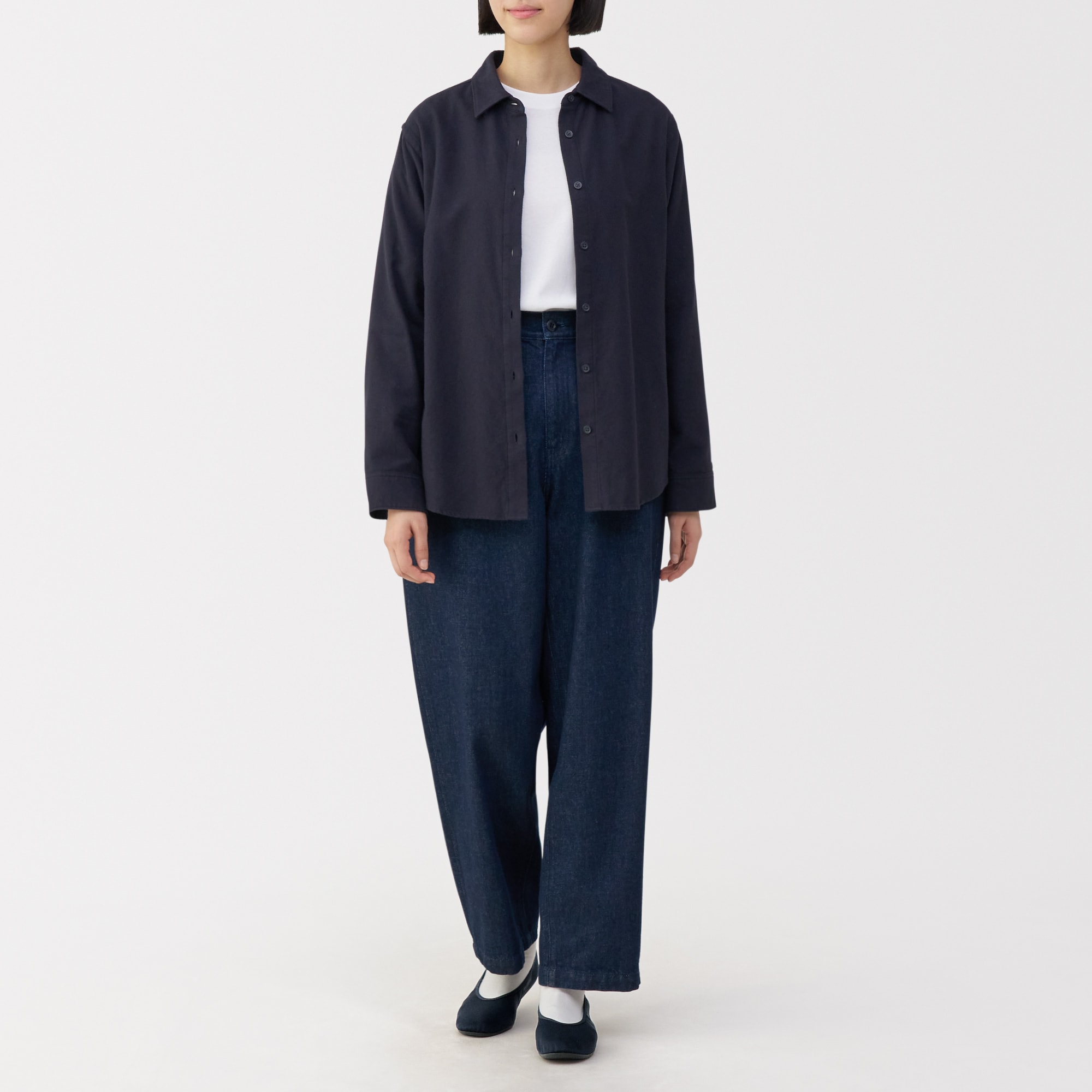 婦人　撥水フラットバレエシューズ