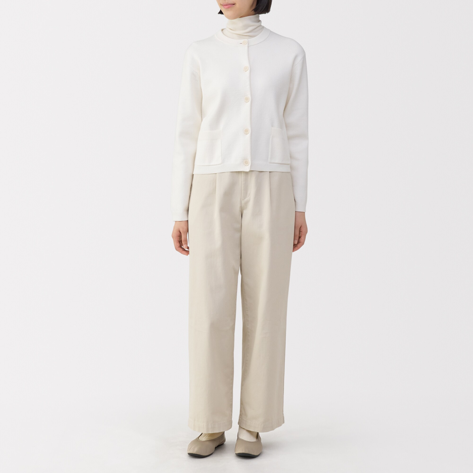 婦人　撥水フラットバレエシューズ