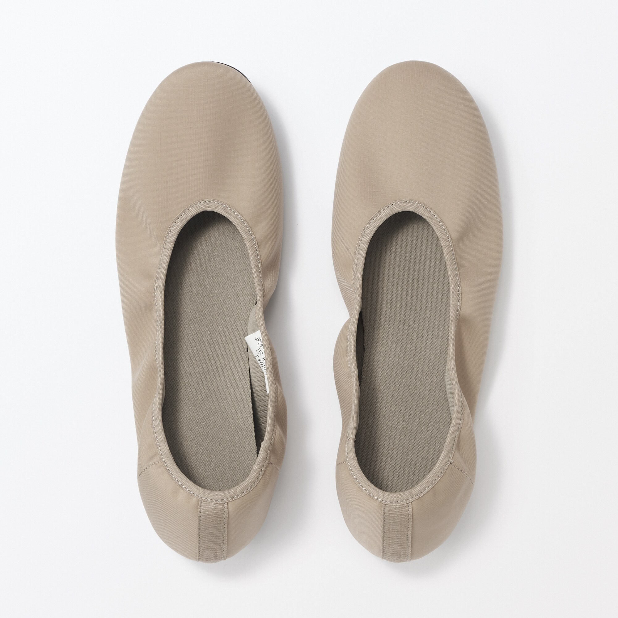 婦人　撥水フラットバレエシューズ