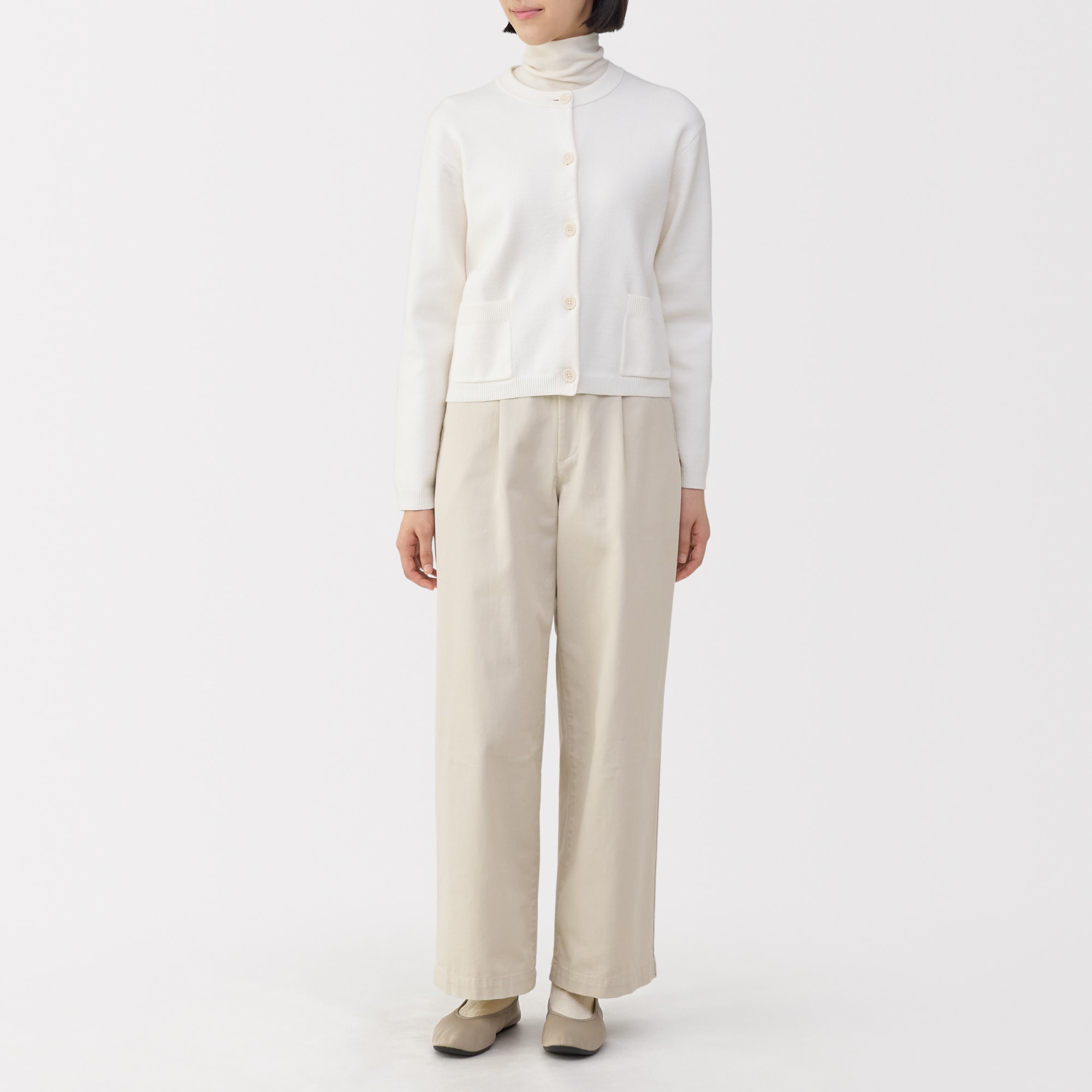 婦人　撥水フラットバレエシューズ