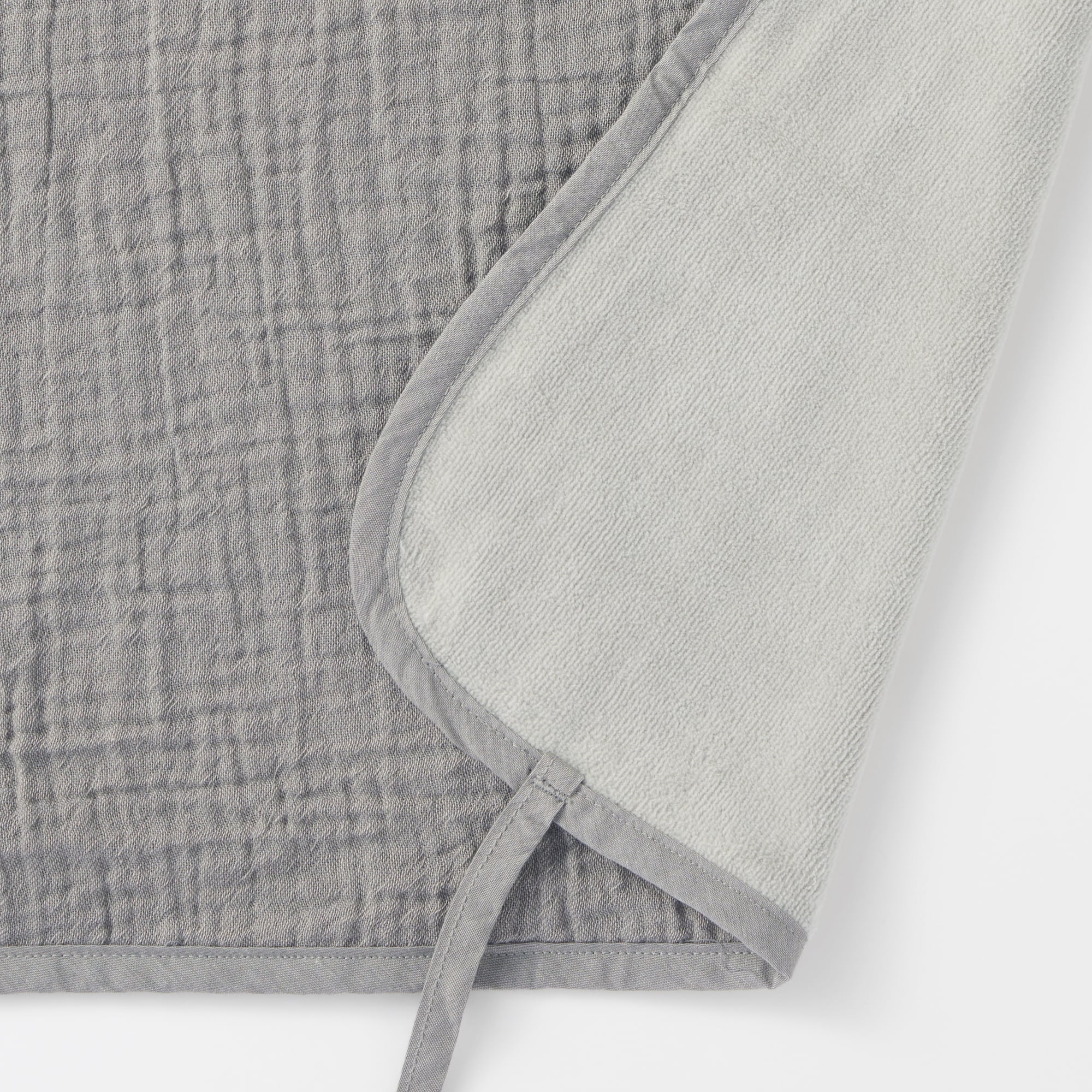 綿ガーゼ　綿混ベロア　リバーシブルまくらパッド