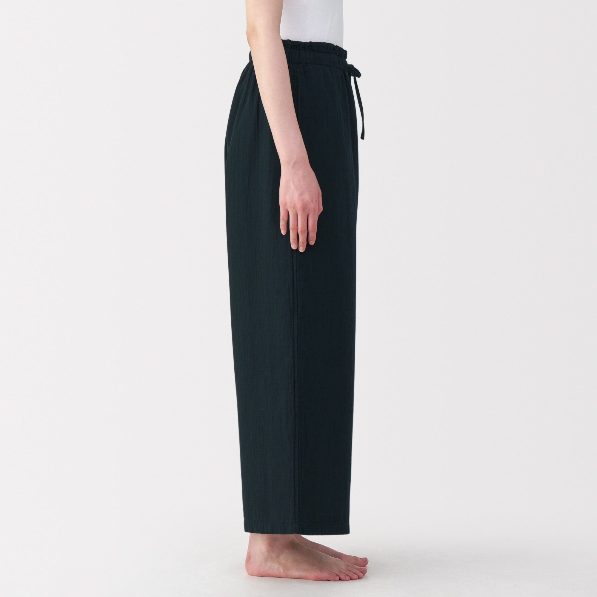 婦人 ふんわりしぼガーゼ ロングパンツ | 無印良品