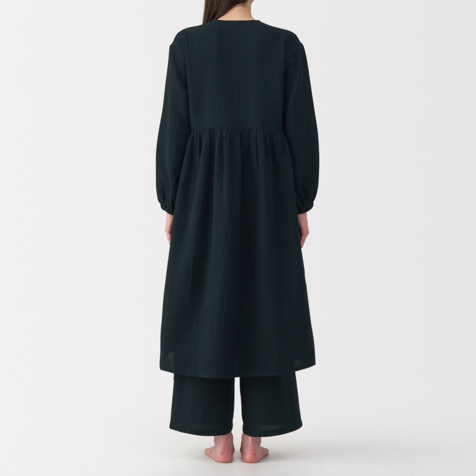 婦人 ふんわりしぼガーゼ ロングカーディガン | 無印良品