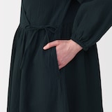 婦人　ふんわりしぼガーゼ　ロングカーディガン