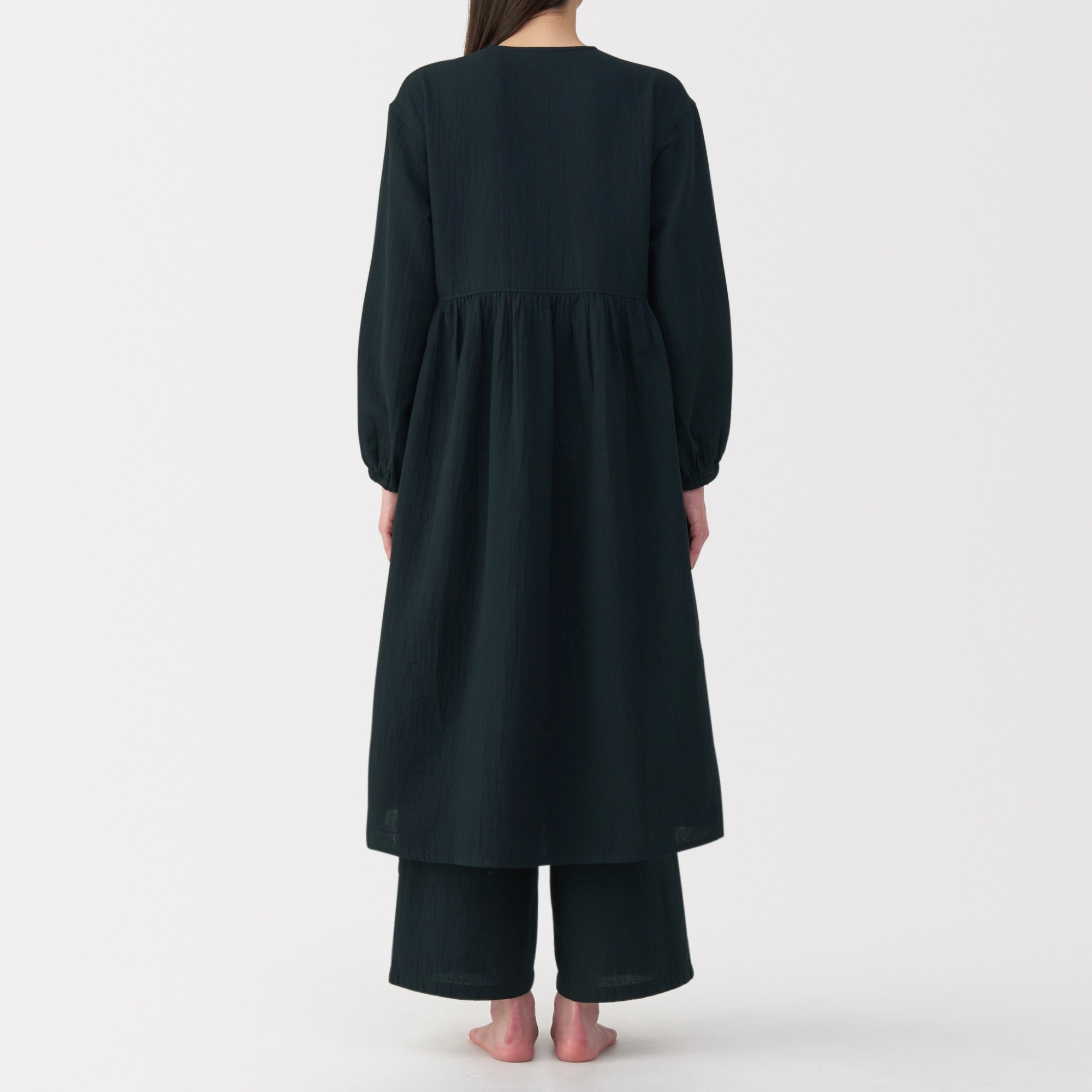婦人 ふんわりしぼガーゼ ロングカーディガン | 無印良品