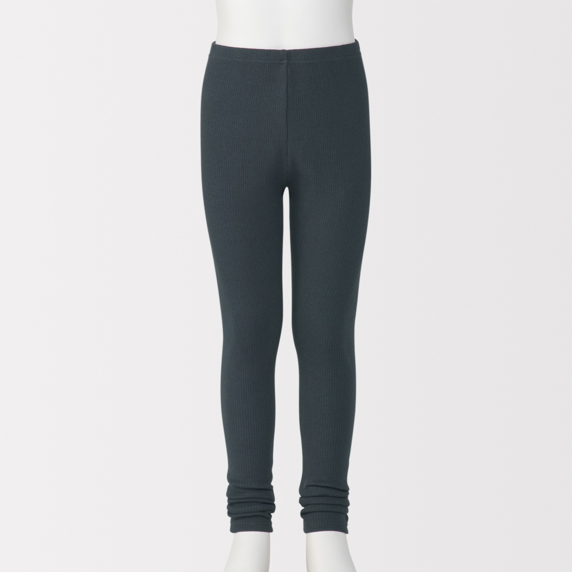 キッズ　ストレッチリブ編み　レギンス（十分丈）